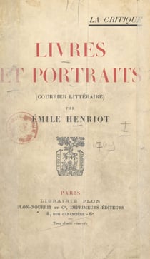 Livres et portraits - Courrier littéraire