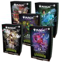 1 Deck Commander Magic : The Gathering - Les secrets de Strixhaven - Modèle aléatoire - Produit vendu à l'unité.
