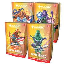 Lot de 4 decks Commander Magic: The Gathering - Marvel Super Heroes édition collector