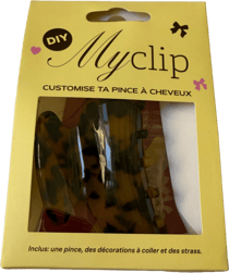 Kit DIY barrette léopard
