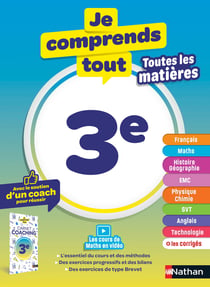 Je comprends tout : Toutes les matières - 3e (édition 2026)
