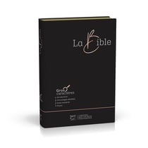 Bible Segond 21, gros caractères : couverture souple noire en fibrocuir