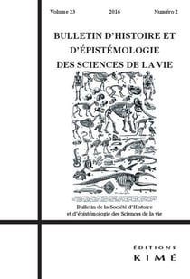 BULLETIN D'HISTOIRE ET D'EPISTEMOLOGIE DES SCIENCES DE LA VIE n.23 : images et claddification du vivant