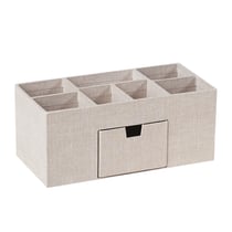  Organisateur de bureau - Lin beige - Cultura