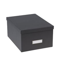 Boîte carton - Gris anthracite 22,5 x 29,5 x 15 cm - Cultura
