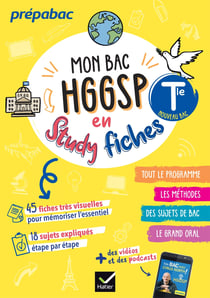 Prépabac : Mon bac HGGSP en studyfiches - Terminale générale : Fiches visuelles et quiz pour réussir le bac (édition 2027)