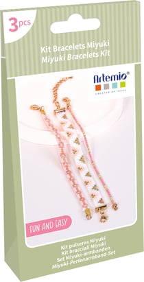 Kit 3 bracelets miyuki roses Artemio