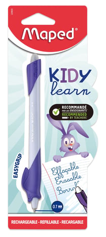 Stylo d'apprentissage effaçable Maped - KIDY LEARN MAGIC - lapin - bleu