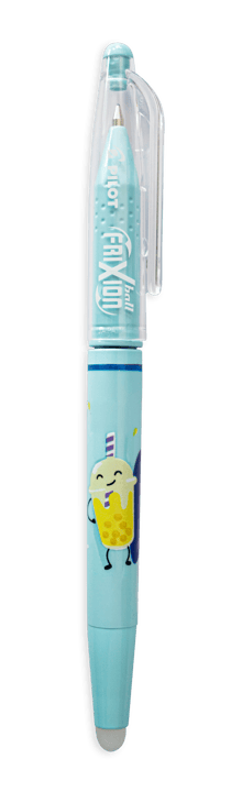 Stylo roller encre gel Pilot - FriXion ball - pool party - bleu