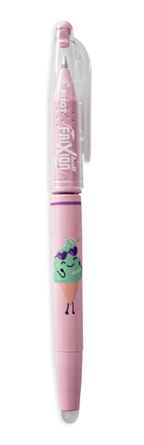 Stylo roller encre gel Pilot - FriXion ball - pool party - violet