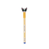 Stylo effaçable Mr Wonderful - BOBO Amalfi - French Bulldog : Bonjour, world! - Bleu - Pointe moyenne