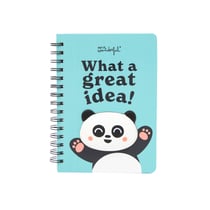 Carnet squishy Mr Wonderful - A5 - Panda - 240 pages unies