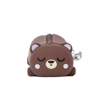 Trousse silicone 1 compartiment Mr Wonderful - Marron - Lazy Ours