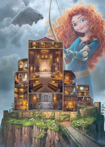 Puzzle 1000 pièces - Collection Château Disney - Rebelle - Ravensburger