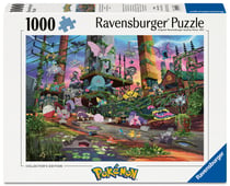 Puzzle 1000 pièces - Voltali et centrale électrique recyclée Pokémon - Ravensburger