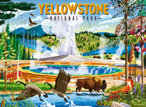 Puzzle 500 pièces - Parc national des Yellowstone - Ravensburger