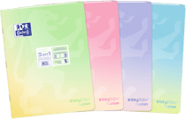 Cahier Oxford - pastel - 24 x 32 cm - Easybook fusion - 96 pages - modèles assortis - vendu à l'unité
