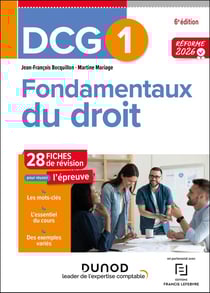 DCG 1 : Fondamentaux du droit - Fiches de révision (édition 2026/2027)