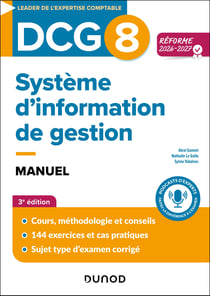 DCG 8 : Systèmes d'information de gestion - Manuel (édition 2026/2027)