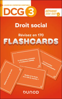 DCG 3 : Droit social - Révisez en 170 flashcards
