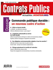 Actualité Commande Contrats Publics : Commande publique durable : un nouveau cadre d'action