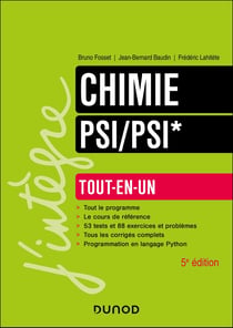 Chimie - PSI/PSI* - Tout-en-un (5e édition)