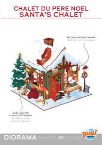 DIORAMA NOËL - CHALET DU PÈRE NOEL