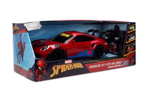 Voiture radiocommandée - Jada - Porsche 911 Spiderman - 1/16
