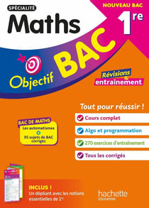 Objectif bac : Spécialité Maths - 1re