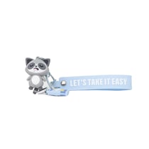 Porte-clés avec breloques Mr. Wonderful - Lazy racoon - Let's take it easy