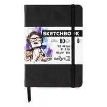 Carnet Sketchbook - Noir - A6 - 80 feuilles