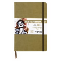 Carnet Sketchbook - Kaki - 14 x 21 cm - 80 feuilles