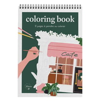 Carnet de coloriage et de peinture Maison Joliette - Vert - A4 21 x 29,7 cm - Boutiques