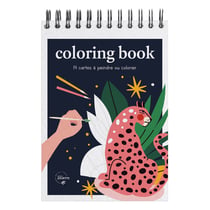 Carnet de coloriage et de peinture Maison Joliette - Noir - A6 10,5 x 14,8 cm - Wild