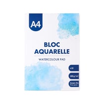 Bloc aquarelle A4 - 10 feuilles - 190 g/m² - Grain fin