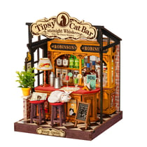 Maquette DIY - 3D Tipsy Cat Bar - Rolife