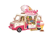 3D Beverly's Ice Cream Truck Rolife - Bois - Multicolore - 26,6 x 15 x 17,8 cm