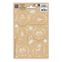 Lot de 6 étiquettes Editions Cely - Cadeaux douceur d'hiver