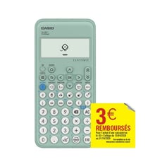 Calculatrice scolaire scientifique Casio - Collège - FX-92Plus - Vert