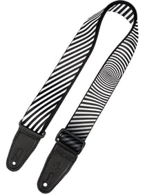 Sangle guitare Levy's - Black and White - 5 cm 