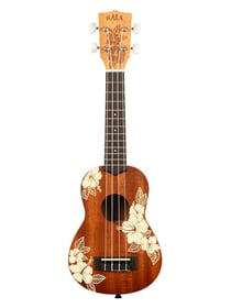 Kala Hibiscus Mahogany - Ukulele  - Soprano