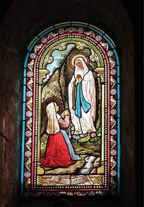 Lot de 20 images prière : Notre-Dame de Lourdes