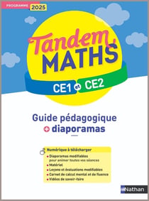 Tandem : Maths - CE1-CE2 - Guide pédagogique + Diaporamas (édition 2025)