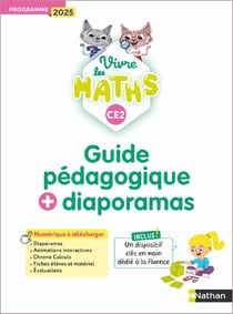 Vivre les maths : CE2 - Guide pédagogique + diaporamas (édition 2026)