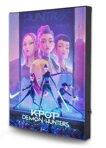 Cadre rétroéclairé WTT - K-Pop Demon Hunters - Huntrix - 33 x 43 cm