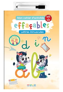 Mon cahier d'activités effaçables : Lettres minuscules MS-GS : Conçu par des enseignants