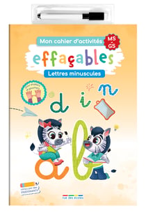 Mon cahier d'activités effaçables : Lettres minuscules MS-GS : Conçu par des enseignants