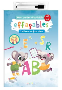 Mon cahier d'activités effaçables - Lettres majuscules MS-GS : Conçu par des enseignants