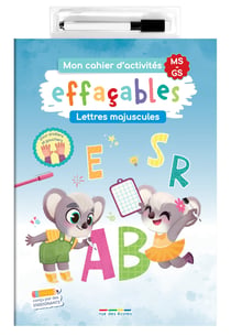 Mon cahier d'activités effaçables : Lettres majuscules MS-GS : Conçu par des enseignants