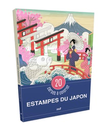 Estampes du Japon - 20 cartes à colorier